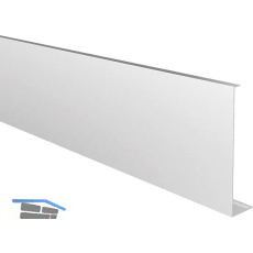 ECONOMY Abdeckprofil f�r Bodenprofil h- Form 0011, 2500 mm, silber eloxiert