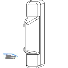 MACO Abdeckkappe Rahmenteil f. Anpressverschluss AS, braun F5 (41343)