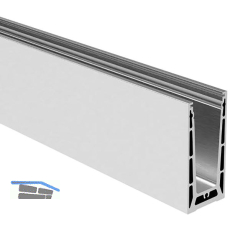 ECONOMY Bodenprofil 0004 verst. PRO FLEX zur aufgesetzten Montage,2500mm, silber