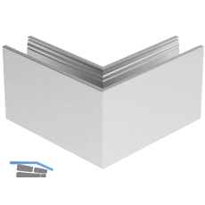 ECONOMY Innenecke f�r Bodenprofile 0004 PRO FLEX, Aluminium silber eloxiert