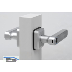 MARCHESI Dr�ckergarnitur Office E mit Fingerprint,Zifferncode,eckig,silber