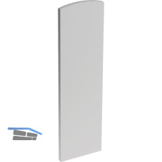 ECONOMY Endkappe f�r Bodenprofile 0011 FLEX ProXL, links, silber eloxiert