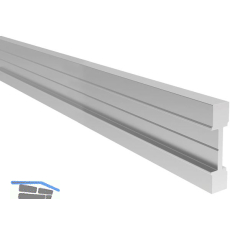 ECONOMY Entw�sserungsprofil f�r Bodenprofile 0011 FLEX ProXL, silber eloxiert