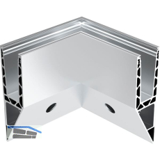 ECONOMY Innenecke f�r Bodenprofile 0011 FLEX ProXL, Aluminium silber eloxiert