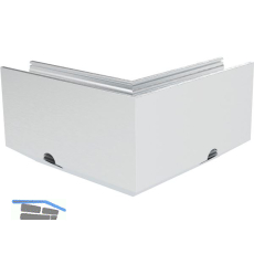 ECONOMY Au�enecke f�r Bodenprofile 0011 FLEX LIGHT, Aluminium silber eloxiert