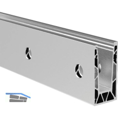 ECONOMY Bodenprofil 0005 verst. UNO FLEX zur vorgesetzten Montage, 2500mm,silber