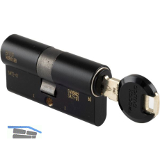 DORMAKABA Einbaudoppelzylinder expert plus, verschiedensperrend, 55/75, schwarz