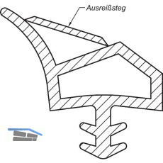 Innent�rdichtung AC 4689, Kunststoff anthrazit