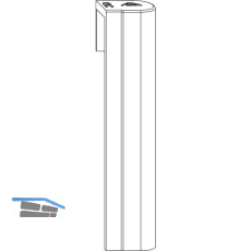 ROTO NX Abdeckkappe Falzeckband T Holz R07.2 wei� rechts