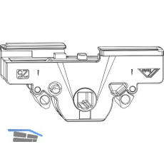 ROTO NX Getriebekasten zu Getriebestulp Dornma� 25 mm silber