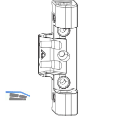 ROTO NX Axerlager T seitenverstellbar 12/18 Holz 9/13V ohne Bohrzapfen silber
