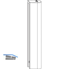 ROTO NX Abdeckkappe Eckband P PVC R07.2 wei�