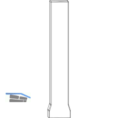 ROTO NX Abdeckkappe Ecklager P Lasche PVC R07.2 wei�