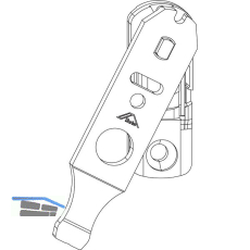 ROTO NX Niveauschaltsperre Fl�gelteil Holz/PVC