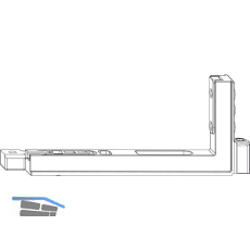 WINKHAUS Fl�gellager FL.IF.LS, Versatz 13 mm, 130 kg, links, silber