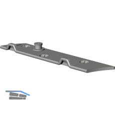 WINKHAUS Rahmenanbindung RA.DB.H.IF.24-13.LS Eurofalz 24 mm 13V silber links