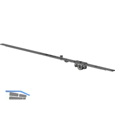 WINKHAUS Getriebe konstant GAK. 830-1, DM 15,5 mm, FFH 580-830 mm, silber