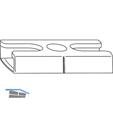 WINKHAUS Schlie�blech SBA.H.13-29, Eurofalz 12/29-13V, Zink silber