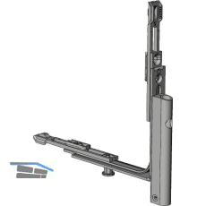WINKHAUS Fl�gellager FL.HT.E1.18-13.RS mit Eckumlenkung E1, 130kg, rechts,silber