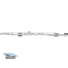 WINKHAUS Mittenverriegelung MK.VS.250.KG, Stulpl�nge 250 mm, silber