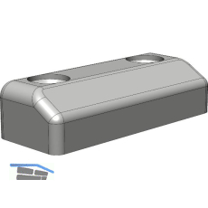 WINKHAUS Auflauf AL.D.AGR Aufbauh�he 11 mm Montage Blendrahmen anthrazitgrau