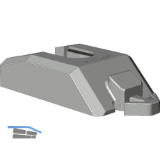 WINKHAUS Zuschlagsicherung ZSS.OS2 f�r Oberschiene OS2, Kunststoff wei�