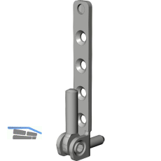 WINKHAUS Ecklager ESV.6-3-16.SL, symmetrisch, 100 kg, silber