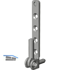 WINKHAUS Ecklager ESVW.6-3-16.RS.SL/WS, 130 kg, rechts, silber/wei�