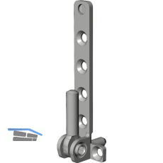 WINKHAUS Ecklager ESVW.6-3-16.LS.SL/WS, 130 kg, links, silber/wei�