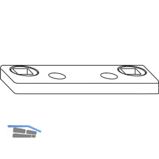 WINKHAUS Schlie�auflauf SA.VV.7, f�r Eurofalz 18 mm, silber