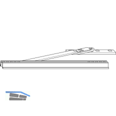 WINKHAUS Drehbremse DB.11, f�r Aufschlagfl�gellager, ab FFB 460 mm, silber