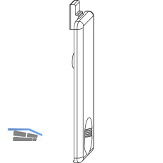 WINKHAUS Hubbegrenzer AWDR, zur Blockierung der Kippstellung, silber