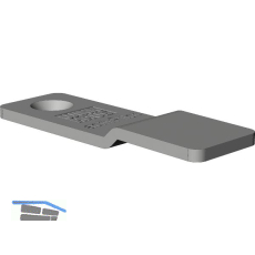 WINKHAUS Stulpplatte SP.R, Stahl verzinkt silberf�rbig