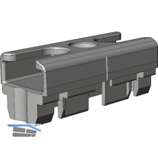 WINKHAUS Schlie�blech SBA.K.BN f�r gegen�berliegende Beschlagsnut, Zink silber