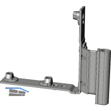 WINKHAUS Fl�gellager FWV.20-13.RS.SL/WS, 12/20-13V, rechts, 130 kg, silber/wei�