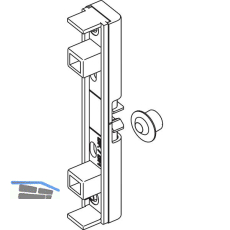 WINKHAUS Balkont�rschnapper BK.BN, Montage in Beschlagsnut, silber