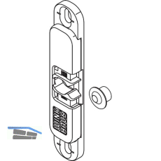WINKHAUS Balkont�rschnapper BK.Z-8 mit 8 mm Zapfen, Montage am Stulpfl�gel