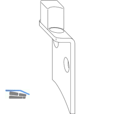 WINKHAUS Adapterplatte AP.H.SE.20-9.RS, Eurofalz 20 mm, 9V, rechts