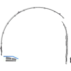 WINKHAUS Rundbogengarnitur GRT.RB.H.A, 80kg, silber, f�r Holz