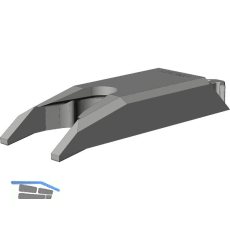 WINKHAUS Kippbegrenzer KBG.OS1 f�r Oberschiene OS1, Kunststoff schwarz