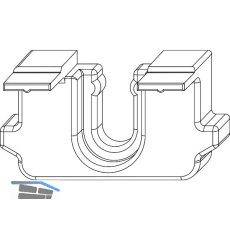WINKHAUS Service Positionierhilfe LE.SB.N f�r SBA und SBS Schlie�bleche, grau