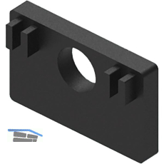 CROSO Einlage f�r Glasklemmbeschlag/Klemmhalter, f�r 12,76 mm