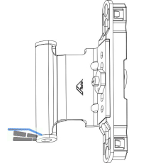 ROTO NX Dreh-/Kippfl�gelfalzband P mit Nutf�hrung 12/20-13 verstellbar silber
