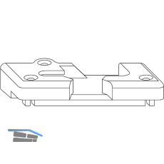 ROTO NT/NX Kipplager PVC 13V KBE/K�MMERLING/TROCAL Zink silber links