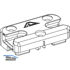 ROTO NT/NX SH-Schlie�st�ck PVC 13V mit Boden KBE/K�MMERLING/TROCAL Zink