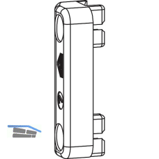 ROTO NT/NX Designo Mittelschlie�er verdeckt Rahmen KBE/K�MMERLING/TROCAL 13V