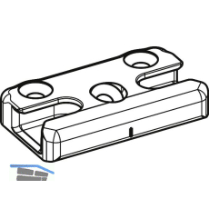ROTO NT/NX Sicherheits-Schlie�st�ck Holz 12,5/18-13 oben Zink 2 Zapfen