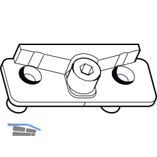 ROTO NT/NX Niveauschaltsperre Rahmenteil Holz Eurofalz 30 mm 13V 2 Bohrzapfen