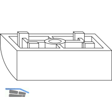 WINKHAUS Auflauf FR.13/12, Falzluft 12 mm, Versatz 13 mm, Kunststoff