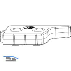 MACO MM Hebeteil, FL 12 mm glatt, Eurofalz 24 mm, links, Positionsz. (363993)
